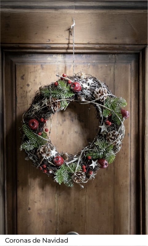 Coronas y centros de mesa de Navidad